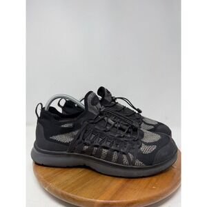 KEEN Unkeek Exo Mens Black Gray Athletic Trail Running Hiking Shoes Size 10.5